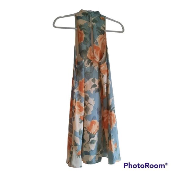 Lulu's Part of Your World Dusty Sage Floral Print Swing Dress - Picture 4 of 6